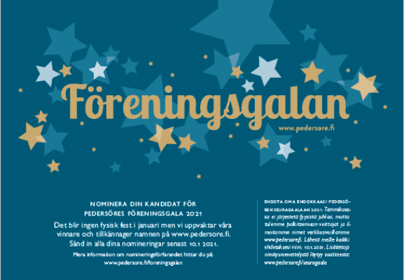 Juliste, joka sisältää tietoja tulevasta Seuragaalasta.