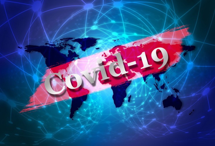 Symbolbild för coronaviruset covid-19.